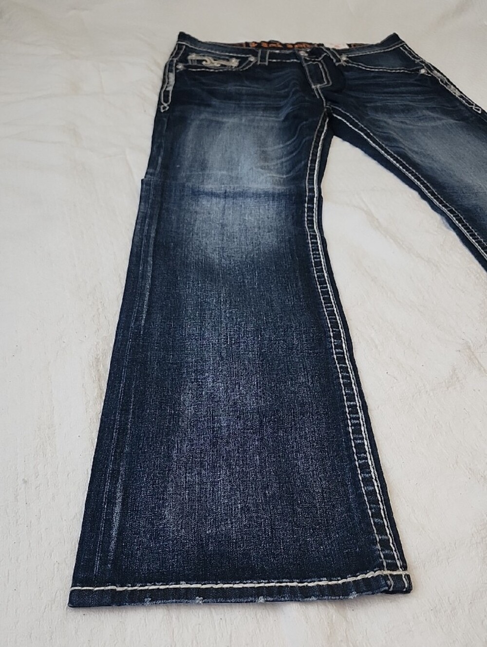Rock Revival Earlin Bootcut Jeans Buckle Exclusive 36x38 XX-Long Heavy Stitch - Picture 3 of 16